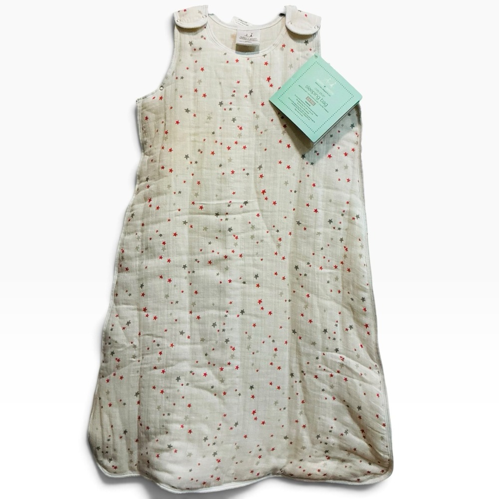 aden + anais Cozy Plus 2.5 TOG Muslin Sleeping Bag M Star Print NWT